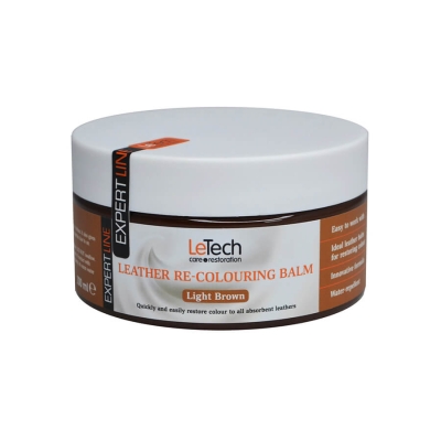 Leather Re-colouring balm Light Brown - бальзам для восстановления цвета кожи 200 мл, LeTech