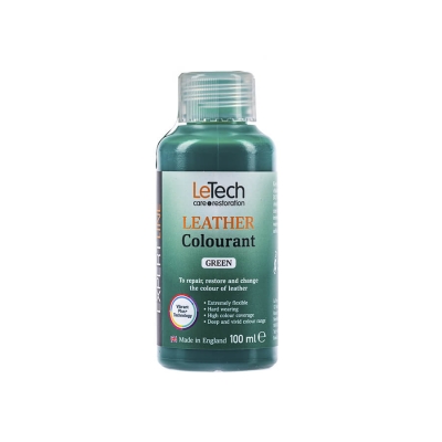 Leather Colourant Green - краска для кожи EXPERT LINE 100 мл, Letech Professional