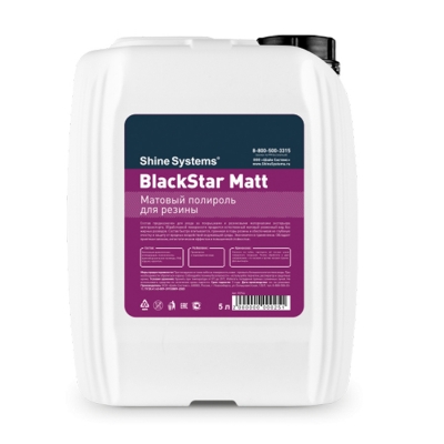 BlackStar Matt - матовый полироль для резины 5 л, Shine Systems 