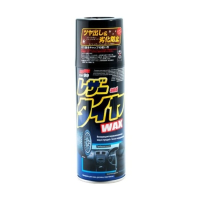 Полироль для кожи, резины, пластика - Leather & Tire Wax 420 мл, Soft99