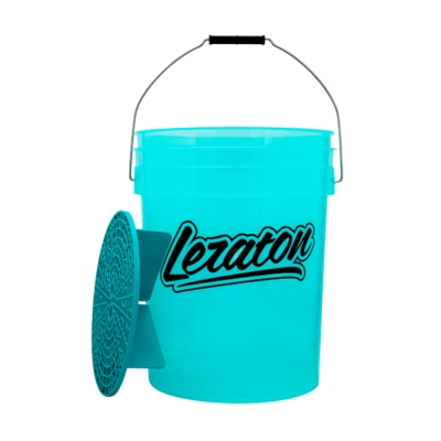 BUCKET Прозрачное ведро для мойки автомобиля с сепаратором Бирюзовое BW4, Leraton