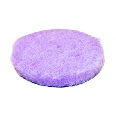 Круг полировальный меховой режущий Purple foam wool buffing/polishing pad 150*25, Lake Country