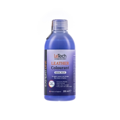 Leather Colourant Royal Blue - краска для кожи EXPERT LINE, 200 мл, Letech Professional