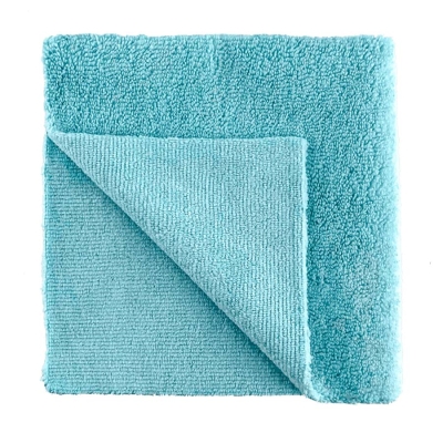 Edgeless towel blue - универсальная микрофибра без оверлока голубая 40х40 см, 400 гр, Shine Systems