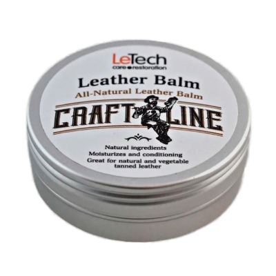 Натуральный бальзам для кожи с запахом Leather Neutral 30 мл, LeTech