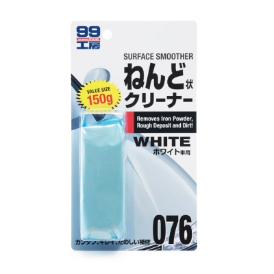 Глина очищающая для кузова - Surface Smoother White для авто светлых цветов 150 г, Soft99