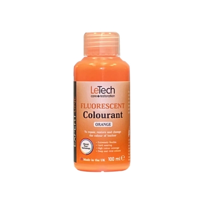 Leather Fluor Colourant Orange - краска для кожи EXPERT LINE 100 мл, Letech Professional