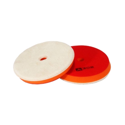 WOOL CUTTING PAD - меховой полировальный диск на поролоне (ворс 7 мм) 150/20 мм, A302