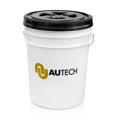 Ведро для мойки а/м c крышкой и пескоотделителем белое, Au-1052 Autech