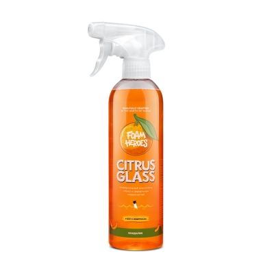 Citrus Glass, универсальный очиститель стёкол 500 мл, Foam Heroes