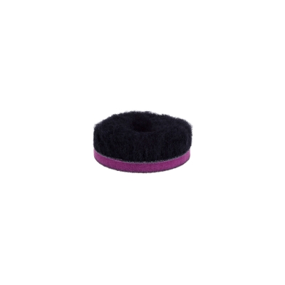 DW Wool Pad - чёрный меховой круг (ворс 15 мм) 35/25/35, ZviZZer