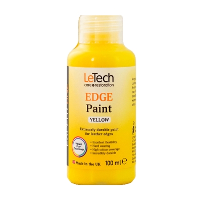 Leather Edge Paint Yellow - краска для уреза кожи 100 мл, Letech Professional
