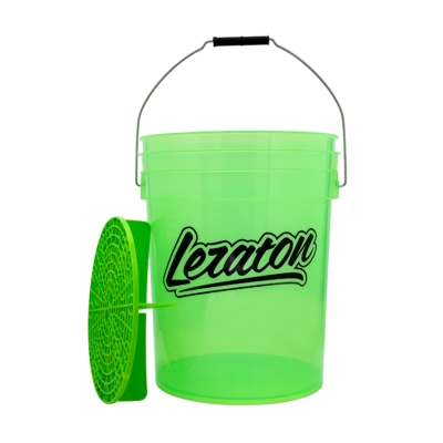 BUCKET Прозрачное ведро для мойки автомобиля с сепаратором Салатовое BW5, Leraton