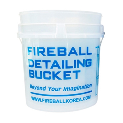 Ведро для мойки автомобиля прозрачное Premium с удобной ручкой, 18 л, Fireball