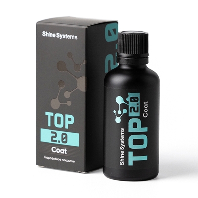 TOP Coat 2.0 - гидрофобное керамическое покрытие для кузова, 50мл, Shine Systems