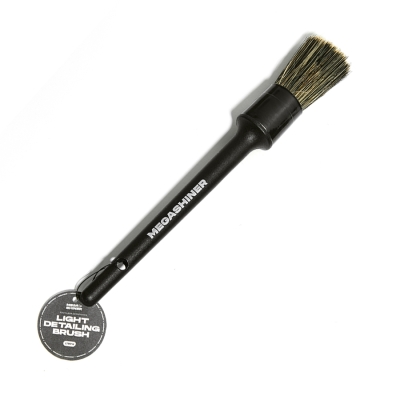 Кисть для детейлинга c натуральным ворcом Light Detailing Brush 14, MegaShiner
