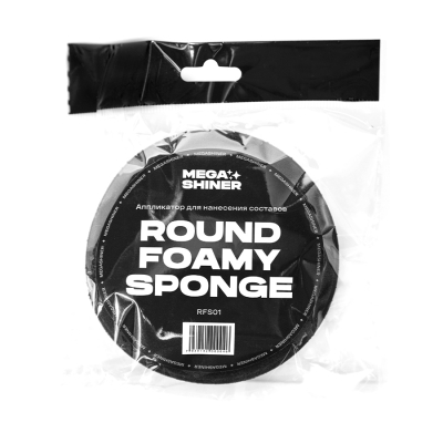 Аппликатор поролоновый Round Foamy Sponge, 10 см, MegaShiner