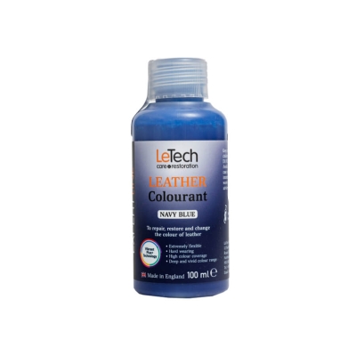Leather Colourant Navy Blue - краска для кожи EXPERT LINE 100 мл, Letech Professional