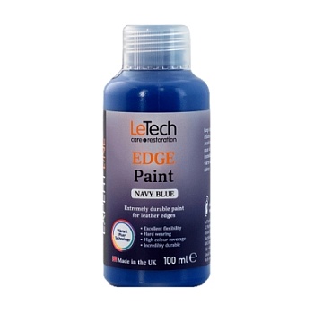 Leather Edge Paint Navy Blue - краска для уреза кожи 100 мл, Letech Professional