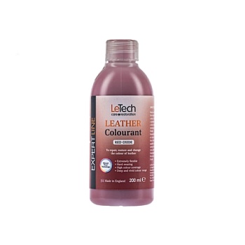 Leather Colourant Red Oxide - краска для кожи EXPERT LINE 200 мл, Letech Professional