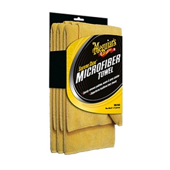 Super Shine Microfiber Towel - полотенце микрофибровое 40 х 63 см (3 шт), Meguiars
