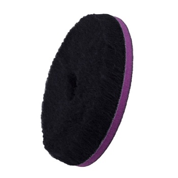 Doodle Wool Pad - чёрный меховой круг (ворс 15 мм) 165/25/165, ZviZZer