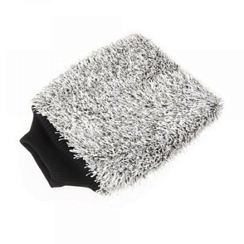 Double twist wash mitt - рукавица для мойки профессиональная серая 20x25 см, PURESTAR