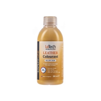 Leather Colourant Yellow Oxide - краска для кожи EXPERT LINE 200 мл, Letech Professional