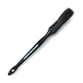 Кисть для детейлинга c натуральным ворсом Black Detailing Brush 10, MegaShiner
