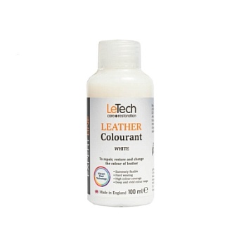 Leather Colourant White - краска для кожи EXPERT LINE 100 мл, Letech Professional