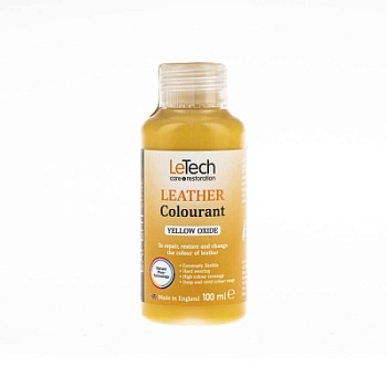 Leather Colourant Yellow Oxide - краска для кожи EXPERT LINE 100 мл, Letech Professional