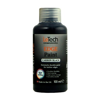 Leather Edge Paint Carbon Black - краска для уреза кожи 100 мл, Letech Professional