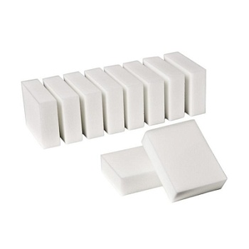 Меламиновая губка MELAMINE SPONGE WHITE 110x70x30 мм. (10 шт.), A302