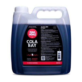 Cola Bay, шампунь для ручной мойки автомобиля 3 л, Foam Heroes