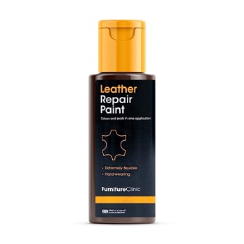 Ремонтная краска для кожи (Leather Repair Paint) Dk Dk Brown 50 мл, Furniture Clinic
