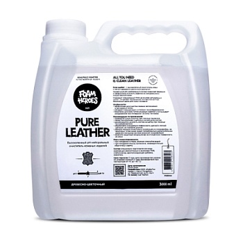 Pure Leather, деликатный очиститель кожи 3 л, Foam Heroes