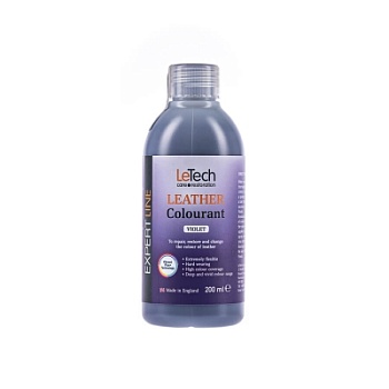 Leather Colourant Violet - краска для кожи EXPERT LINE 200 мл, Letech Professional