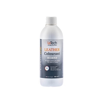 Leather Colourant Carbon Black - краска для кожи EXPERT LINE 500 мл, Letech Professional