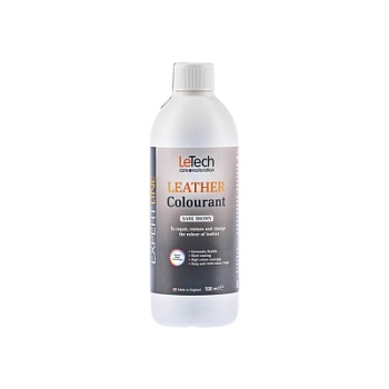 Leather Colourant Dark Brown - краска для кожи EXPERT LINE 500 мл, Letech Professional