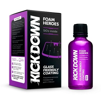 Kickdown, антидождь для стекол 50 мл, Foam Heroes