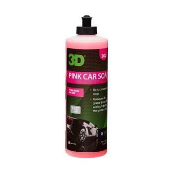 Концентрированный шампунь 3D Pink Car Soap, 0.48 л