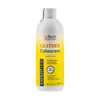 Leather Colourant Lemon Yellow - краска для кожи EXPERT LINE 500 мл, Letech Professional
