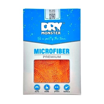 Dry Monster Premium (Orange) - полотенце для сушки оранжевое 50 x 60 см, Dry Monster