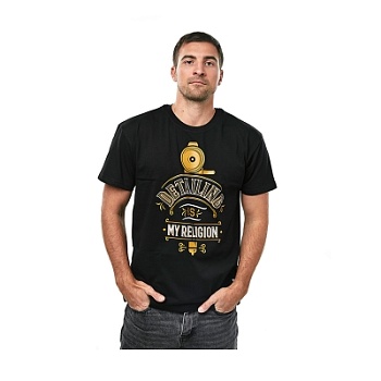 Футболка DIMR gold черная, 2XL