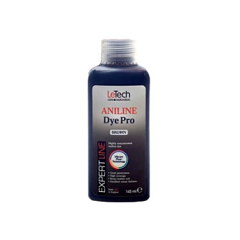 Leather Aniline Dye Brown - анилиновый краситель для кожи 145 мл, Letech Professional