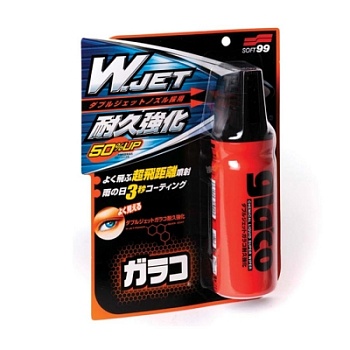 Антидождь аэрозоль Glaco "W" Jet Strong - водоотталкивающее покрыте для стёкол 180 мл, Soft99