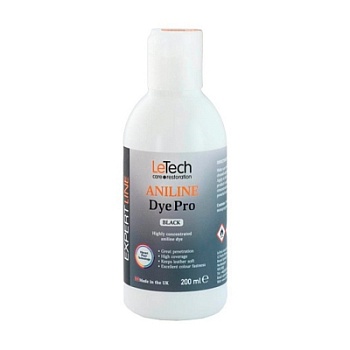 Leather Aniline Dye Black - анилиновый краситель для кожи 200 мл, Letech Professional