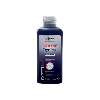 Leather Aniline Dye Navy Blue - анилиновый краситель для кожи 145 мл, Letech Professional