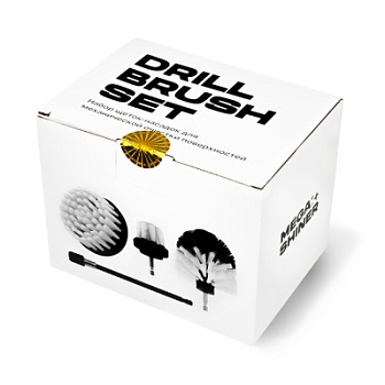 Набор щёток-насадок Drill Brush Set, MegaShiner