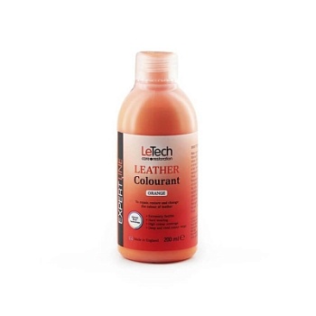 Leather Colourant Orange - краска для кожи EXPERT LINE 200 мл, Letech Professional
